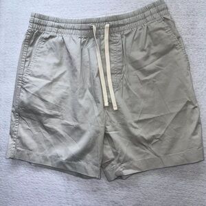 J. Crew Shorts Mens Small Khaki 6” Dock Shorts Drawstring Elastic Waist Stretch